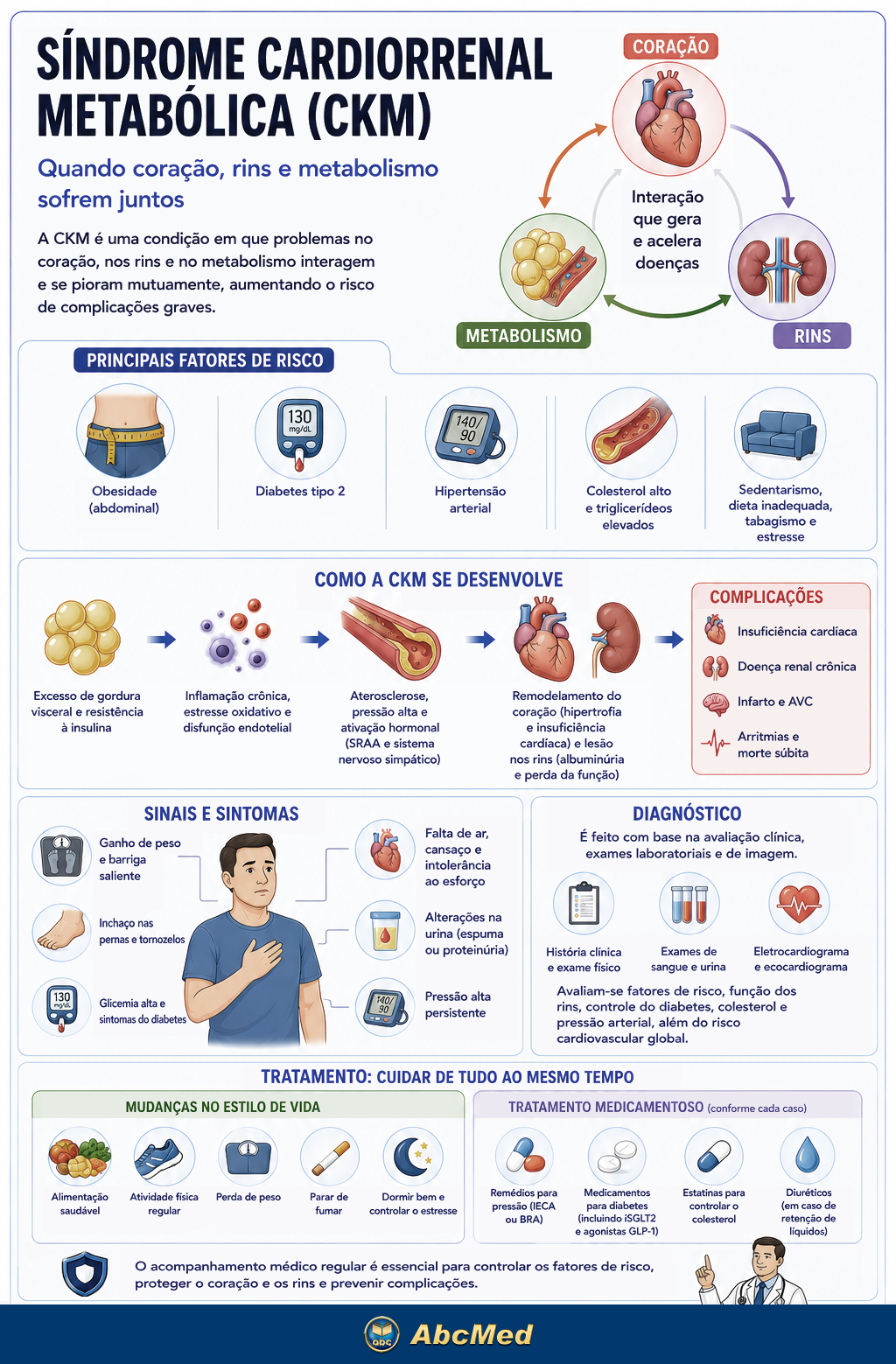 Infográfico Síndrome Cardiorrenal Metabólica Infográfico Síndrome Cardiorrenal Metabólica